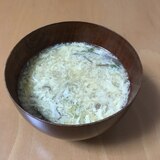 しいたけと白ねぎの卵スープ♪